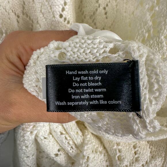 Boston Proper White Knit High Neck Maxi Dress - Picture 8 of 9